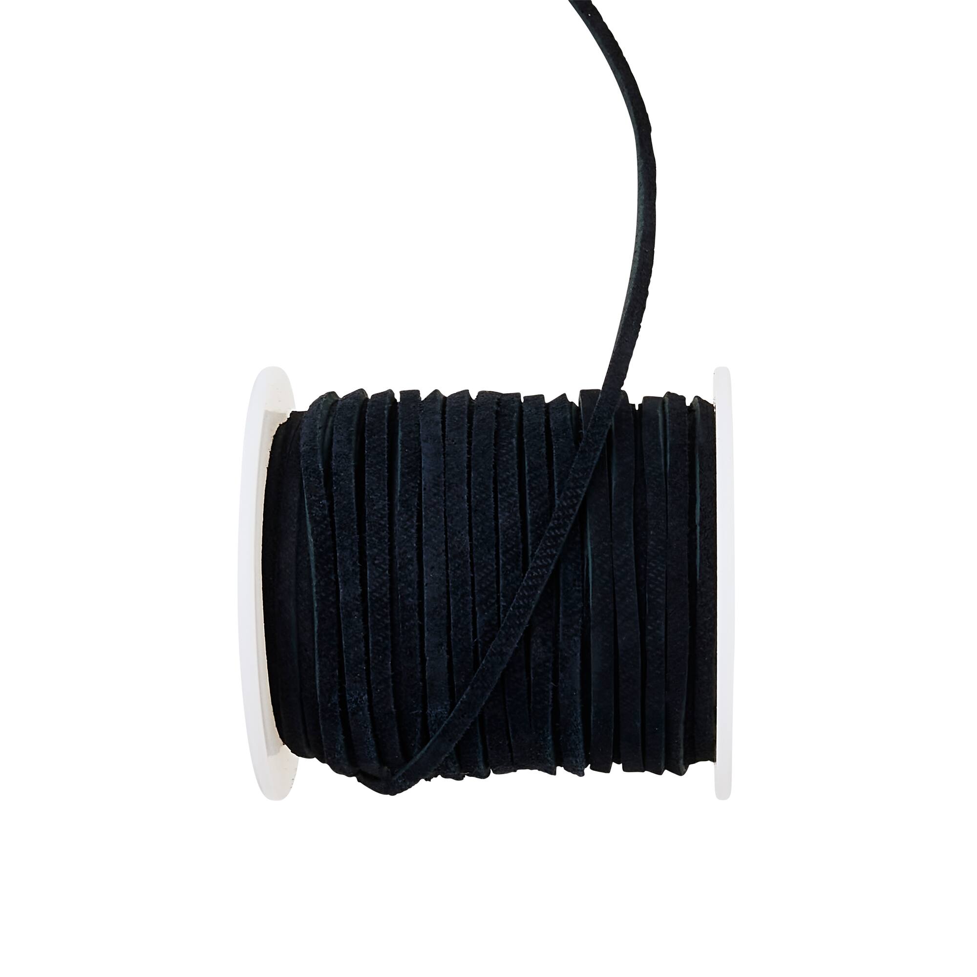 6 Pack: Black Soft Suede Lace Cording by Bead Landing™